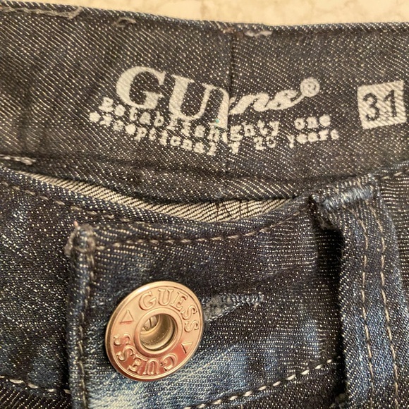 Guess Daredevil Boot Cut Dark Denim Jeans for Women Size 31 - Picture 9 of 11